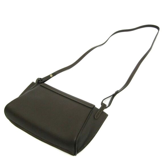 Pre Loved Longchamp Vintage Roseau Crossbody Bag Leather Suede Women Khaki - Picture 2 of 8